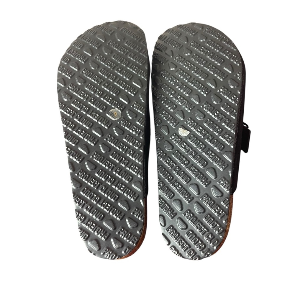 Project Cloud Black Suede Mules Clogs - image 7